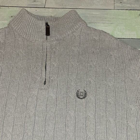 Chaps Gray Sweater sz Large - Picture 2 of 4